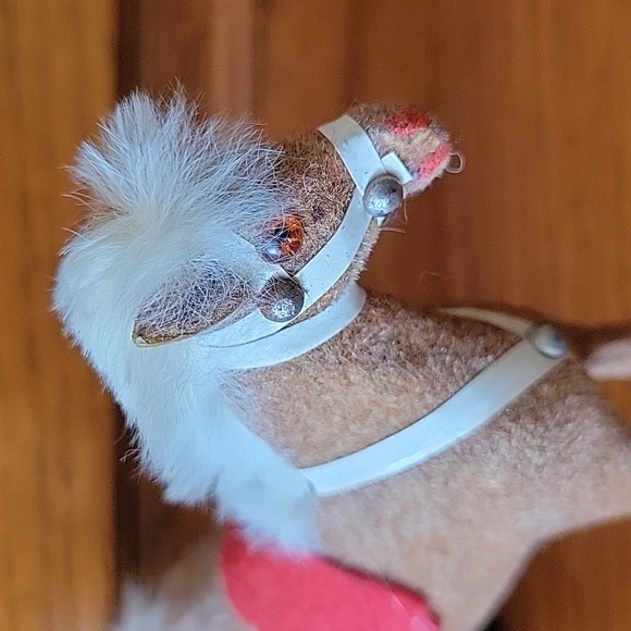 Vintage Flocked Horse - Picture 8 of 11